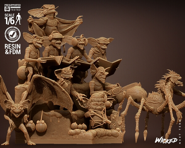 Wicked 3D Patreon The Gremlins STL 3D printing Files