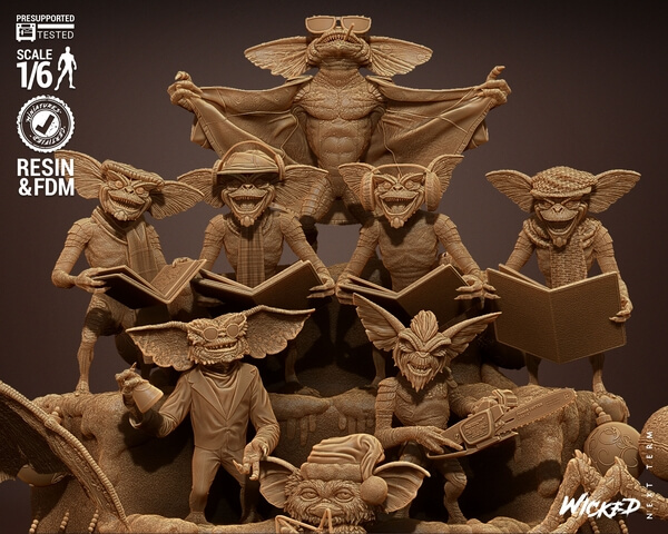 Wicked 3D Patreon The Gremlins STL 3D printing Files