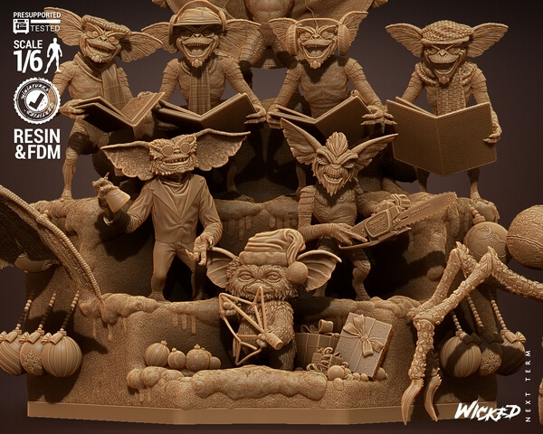 Wicked 3D Patreon The Gremlins STL 3D printing Files