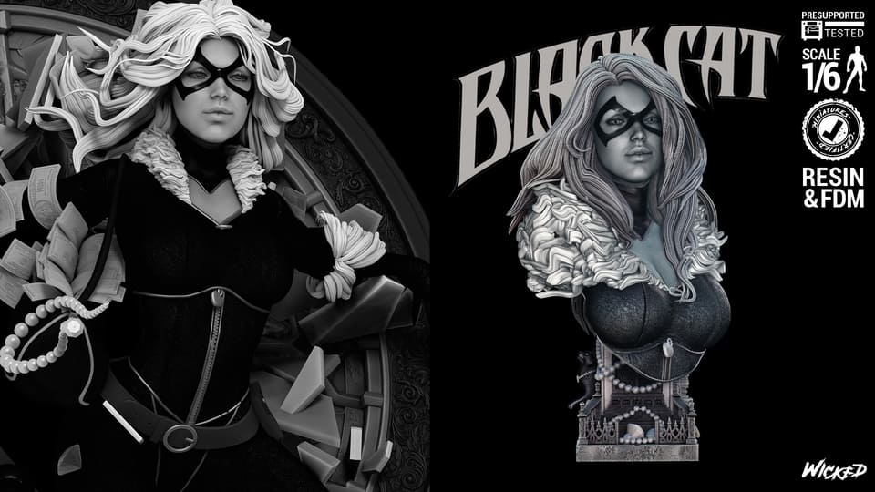 Marvel’s Black Cat 3D Printing Files