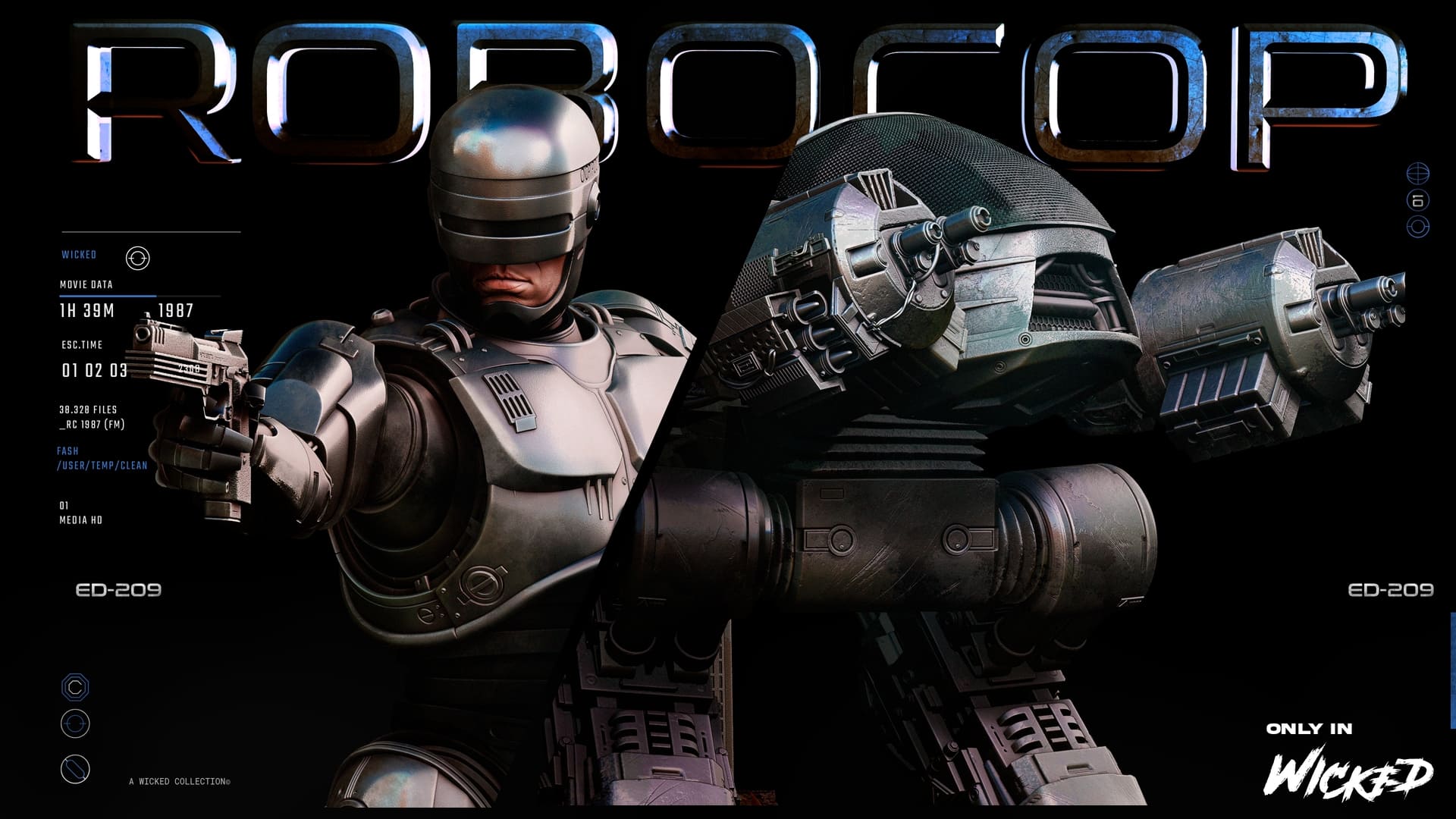 RoboCop & ED-209 Detailed 3D Printing Files