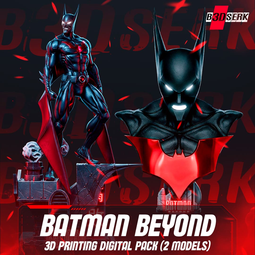 Batman Beyond Sculpture and Bust Model Pack (2 Models)