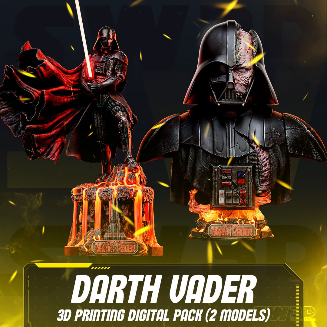 Darth Vader Sculpture and Bust Model Pack (2 Models)