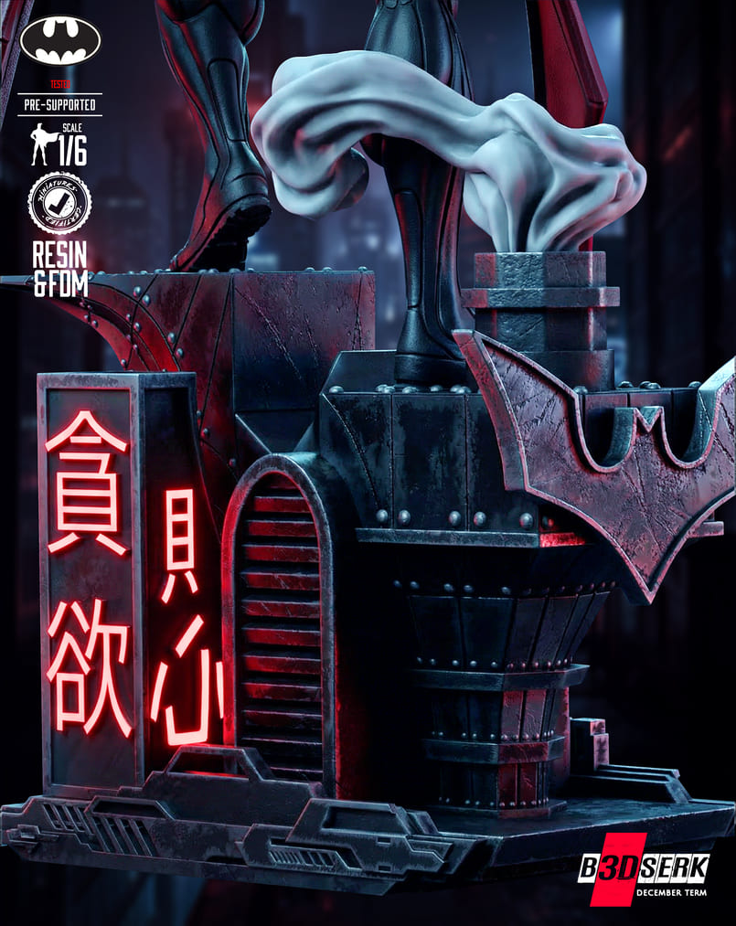 Batman Beyond Sculpture and Bust Model Pack (2 Models) - Image 7
