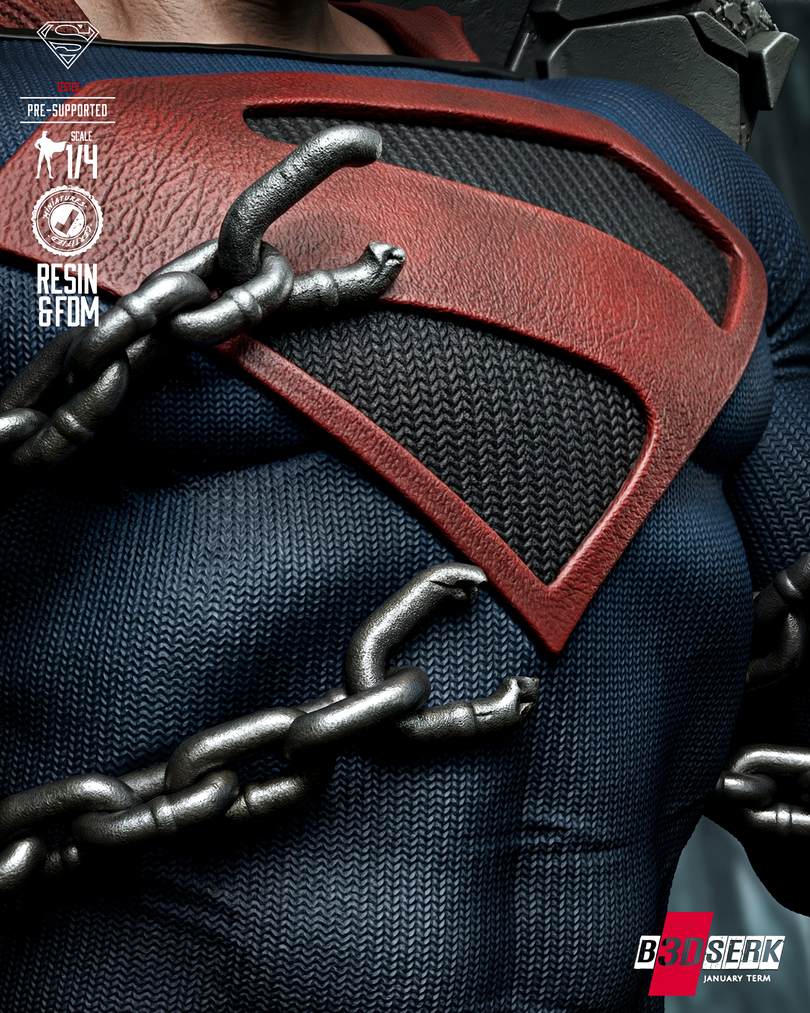 Superman Kingdome Come Sculpture and Bust Model Pack (2 Models) - Image 8