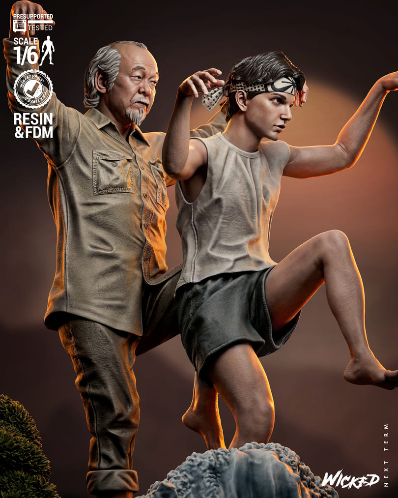 Karate Kid Diorama, Sculptures and Busts Model Pack (5 Models) - Image 5