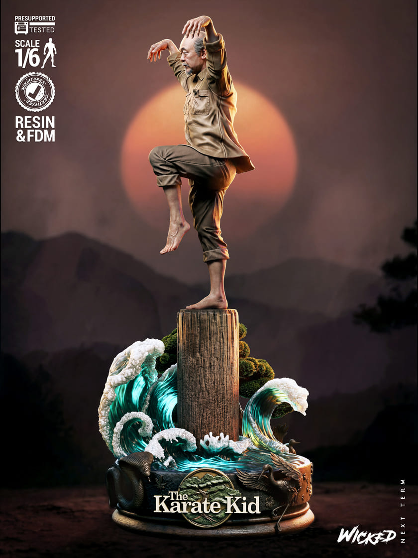 Karate Kid Diorama, Sculptures and Busts Model Pack (5 Models) - Image 7