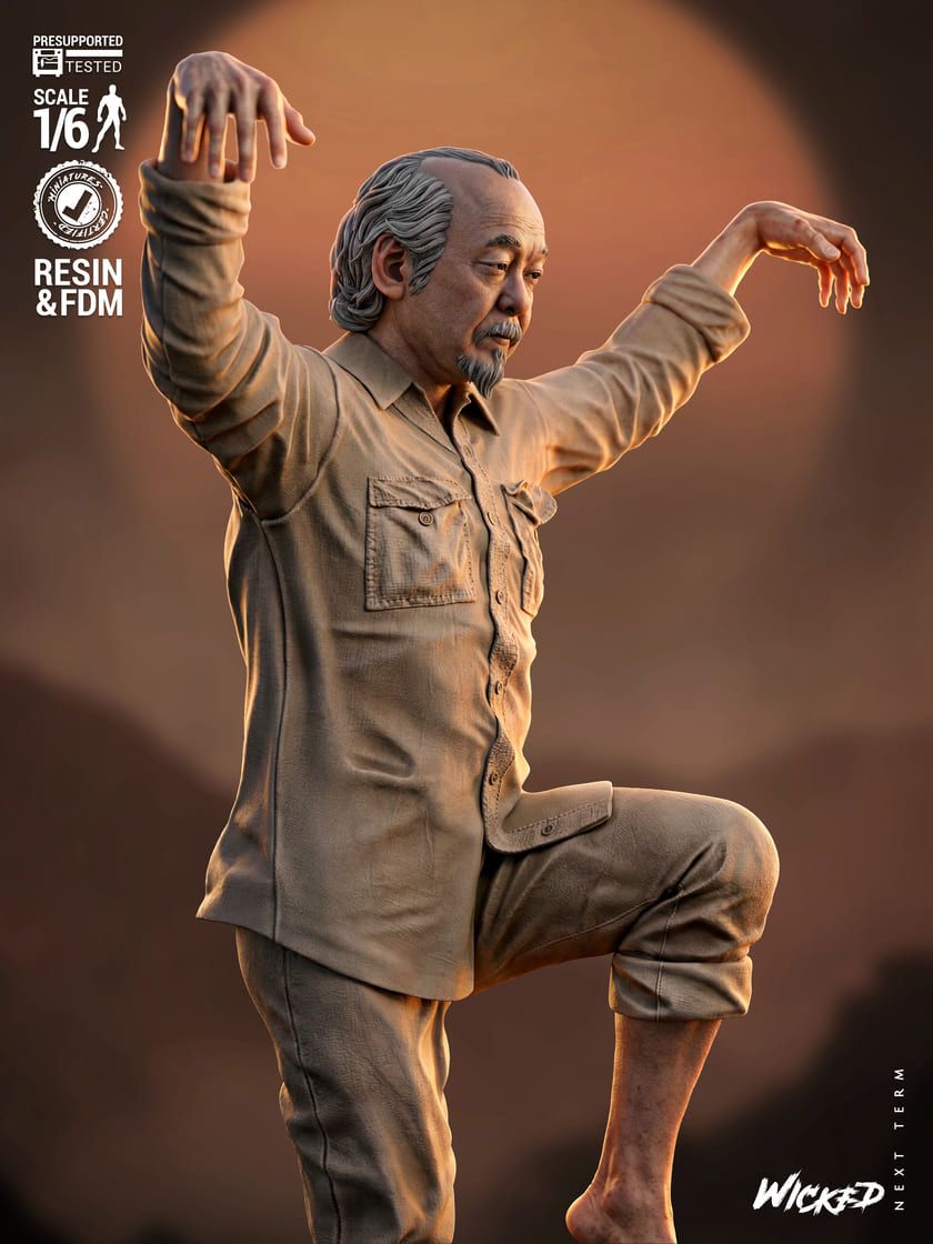 Karate Kid Diorama, Sculptures and Busts Model Pack (5 Models) - Image 9