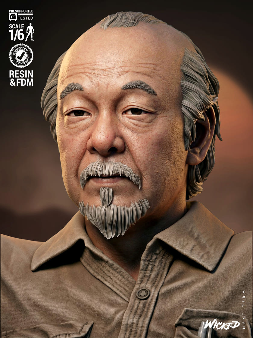 Karate Kid Diorama, Sculptures and Busts Model Pack (5 Models) - Image 10