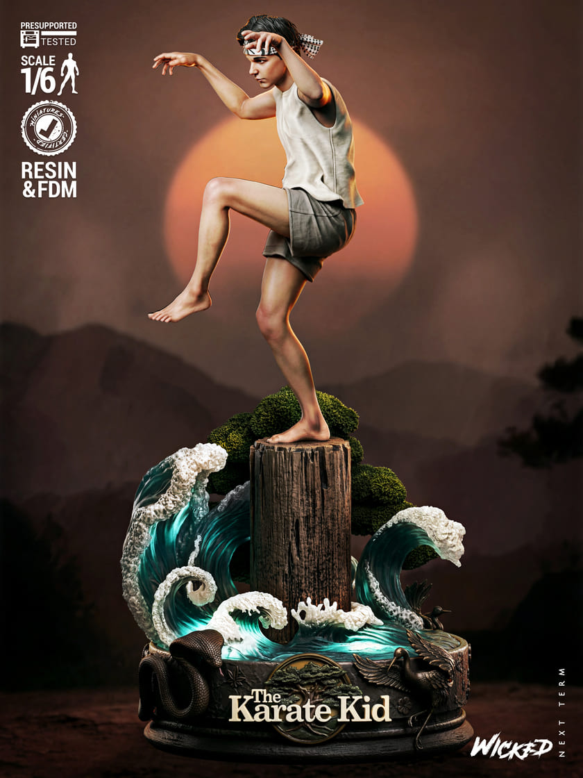 Karate Kid Diorama, Sculptures and Busts Model Pack (5 Models) - Image 12