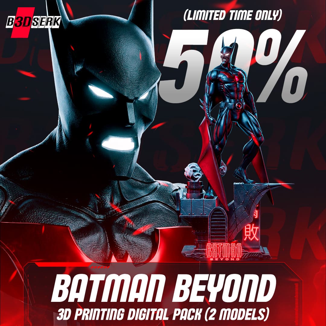 Batman Beyond Sculpture and Bust Model Pack (2 Models) - Image 11