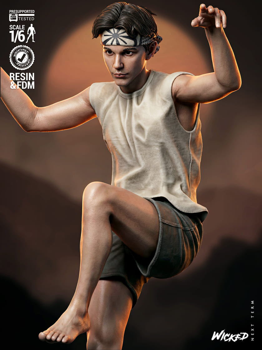 Karate Kid Diorama, Sculptures and Busts Model Pack (5 Models) - Image 13