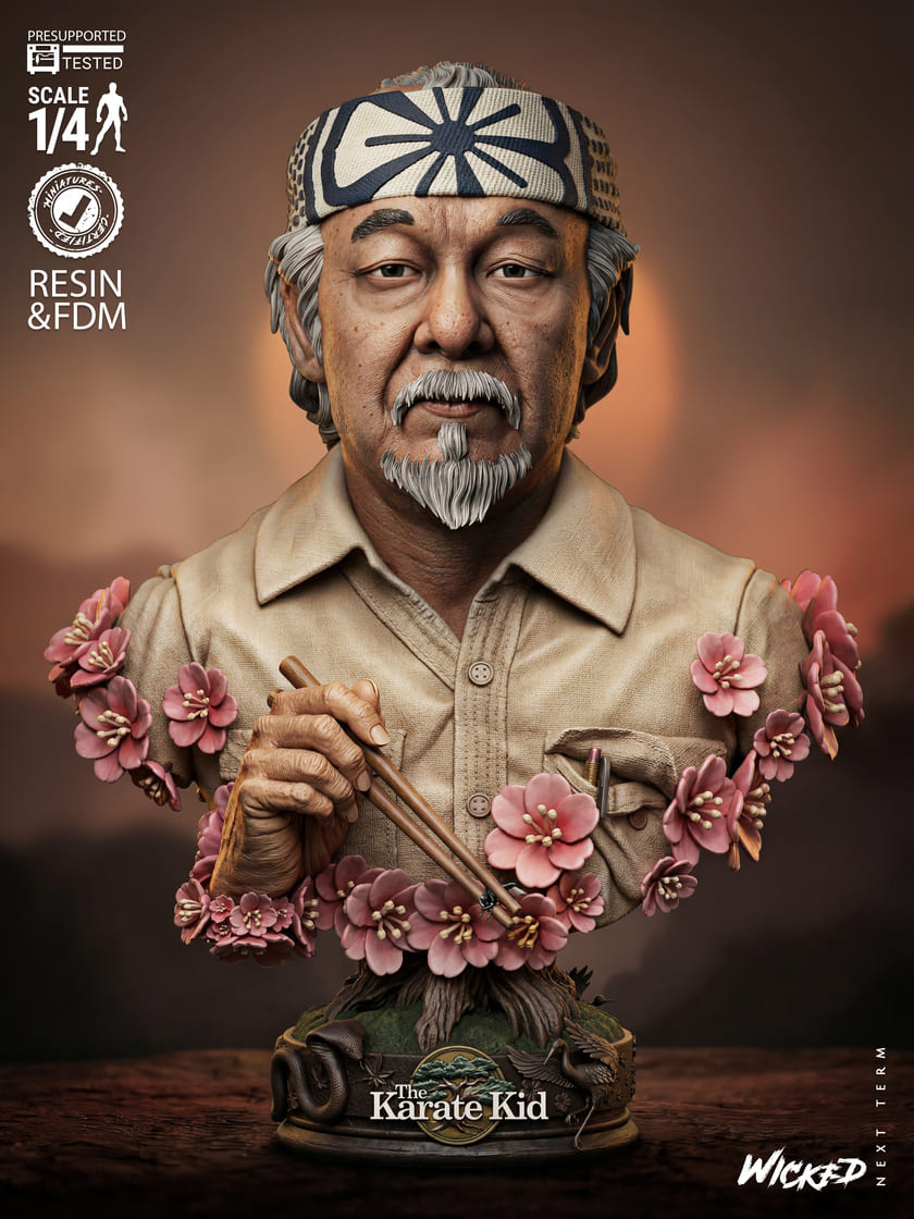 Karate Kid Diorama, Sculptures and Busts Model Pack (5 Models) - Image 16