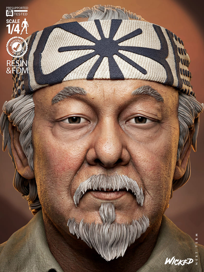 Karate Kid Diorama, Sculptures and Busts Model Pack (5 Models) - Image 17