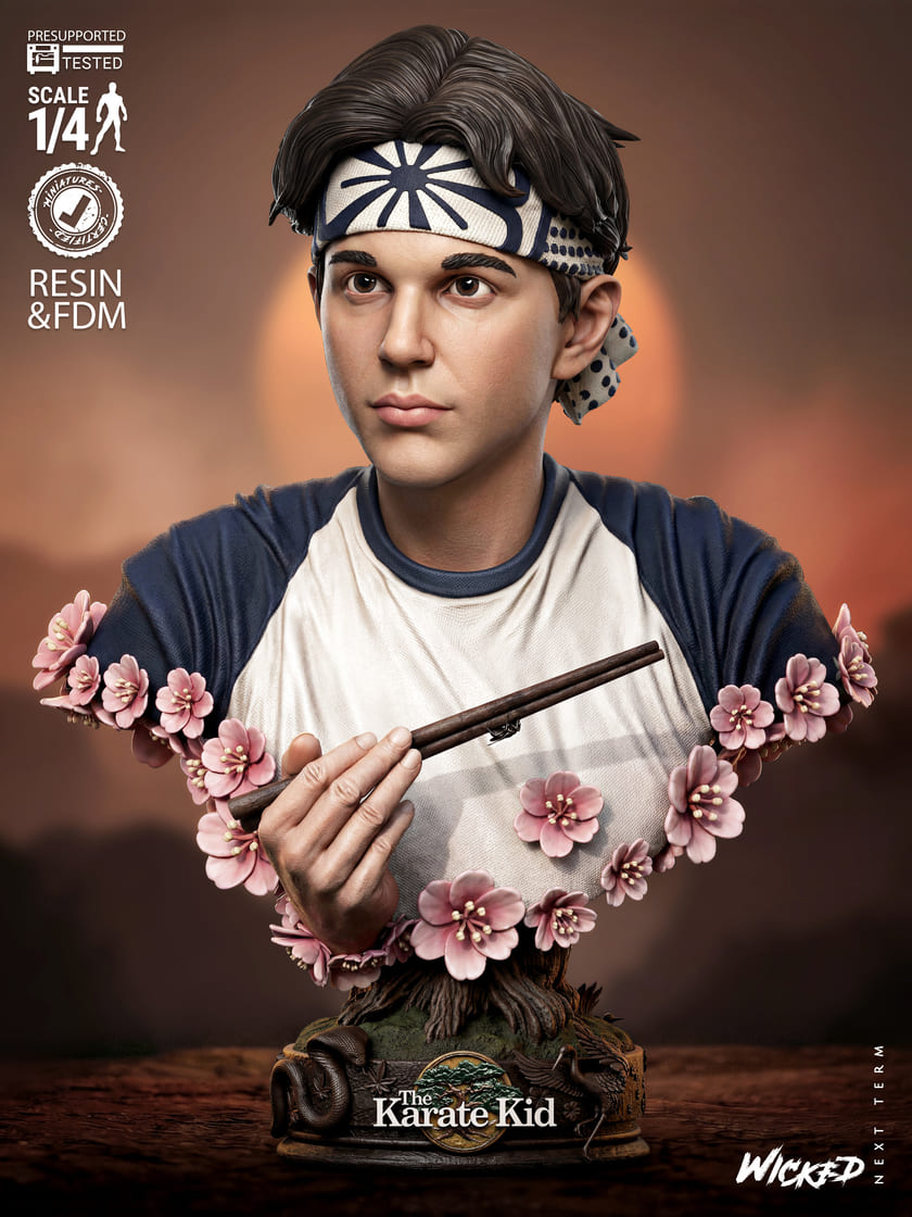 Karate Kid Diorama, Sculptures and Busts Model Pack (5 Models) - Image 18
