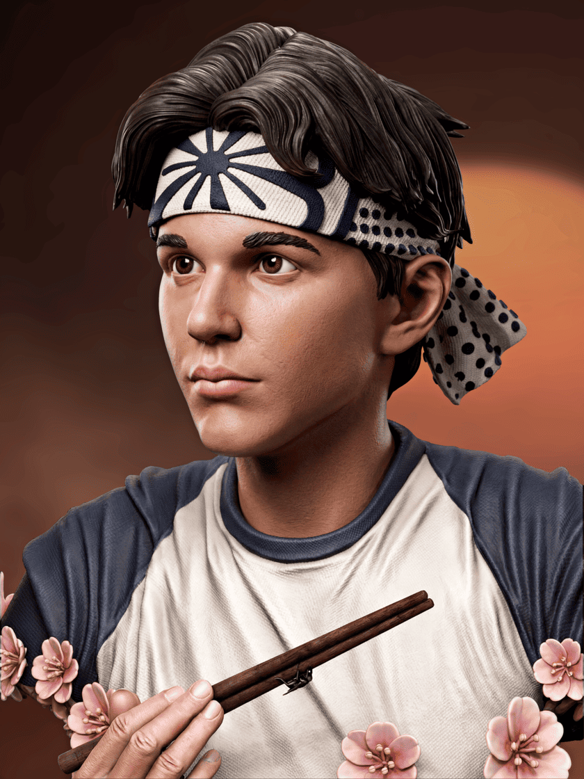 Karate Kid Diorama, Sculptures and Busts Model Pack (5 Models) - Image 19