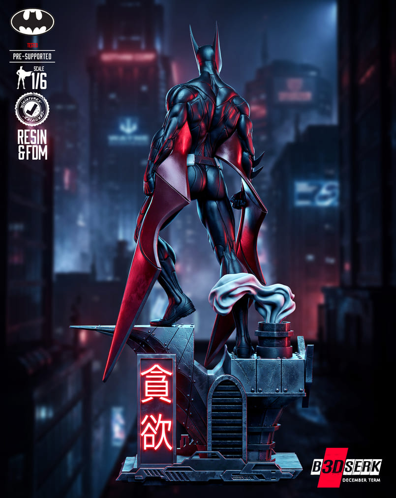 Batman Beyond Sculpture and Bust Model Pack (2 Models) - Image 4