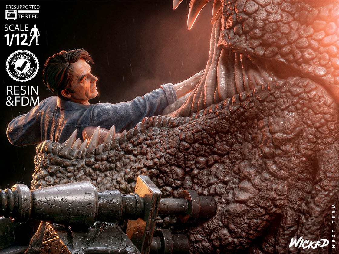 Jurassic Park Diorama, Sculptures and Busts Model Pack (5 Models) - Image 7
