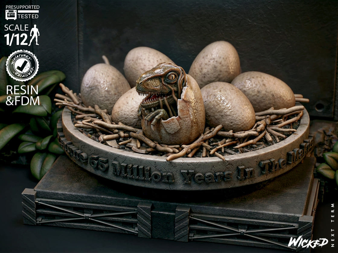 Jurassic Park Diorama, Sculptures and Busts Model Pack (5 Models) - Image 8