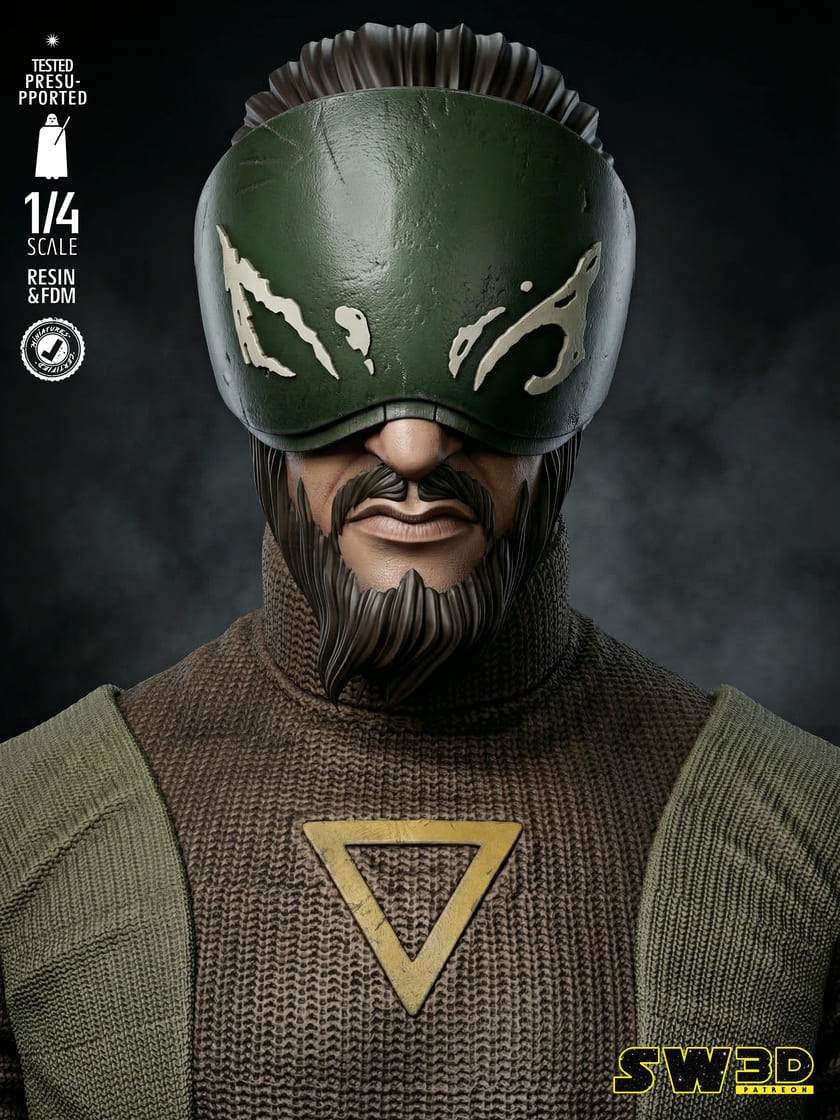 Kanan Jarrus Sculpture and Bust Model Pack (2 Models) - Image 9