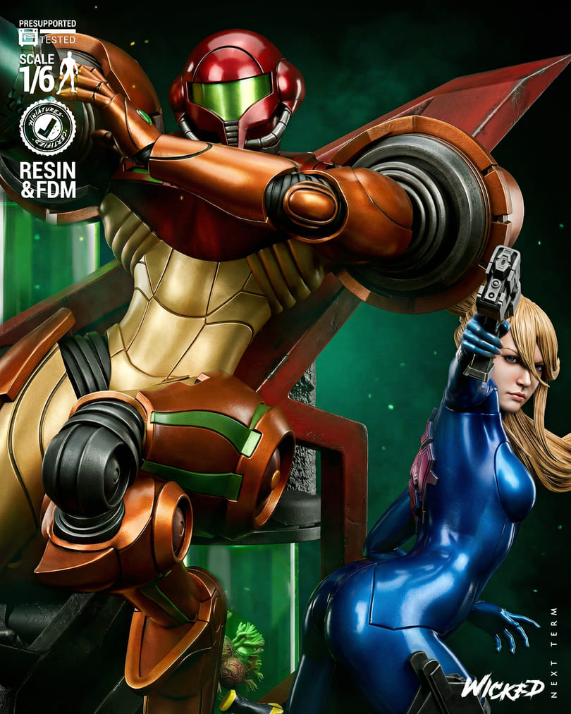 Metroid Diorama, Sculptures and Busts Model Pack (5 Models) - Image 5