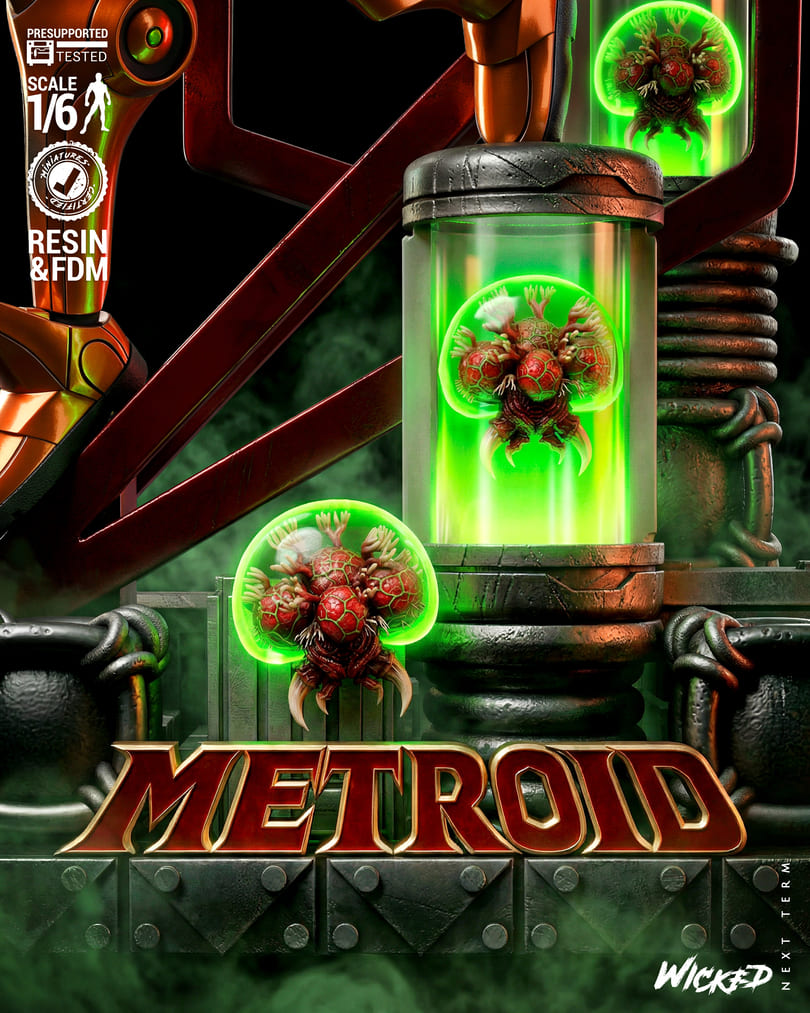 Metroid Diorama, Sculptures and Busts Model Pack (5 Models) - Image 6