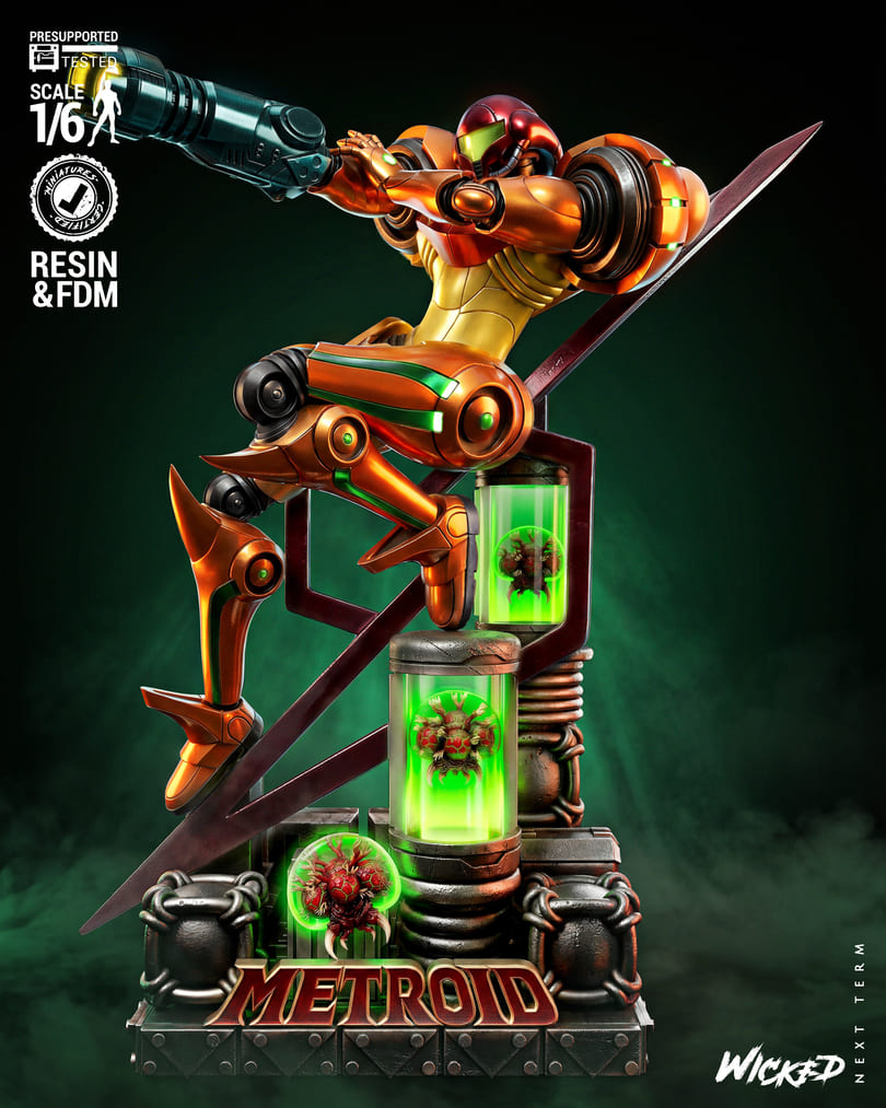 Metroid Diorama, Sculptures and Busts Model Pack (5 Models) - Image 7