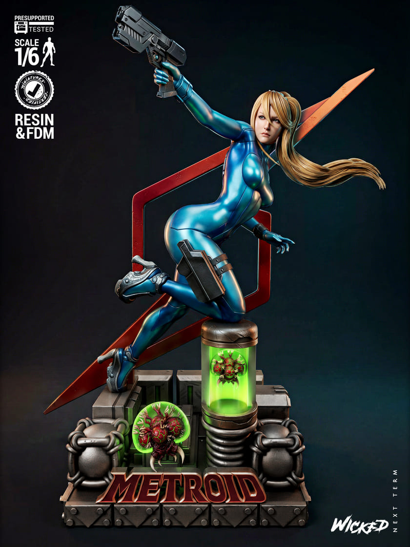 Metroid Diorama, Sculptures and Busts Model Pack (5 Models) - Image 9