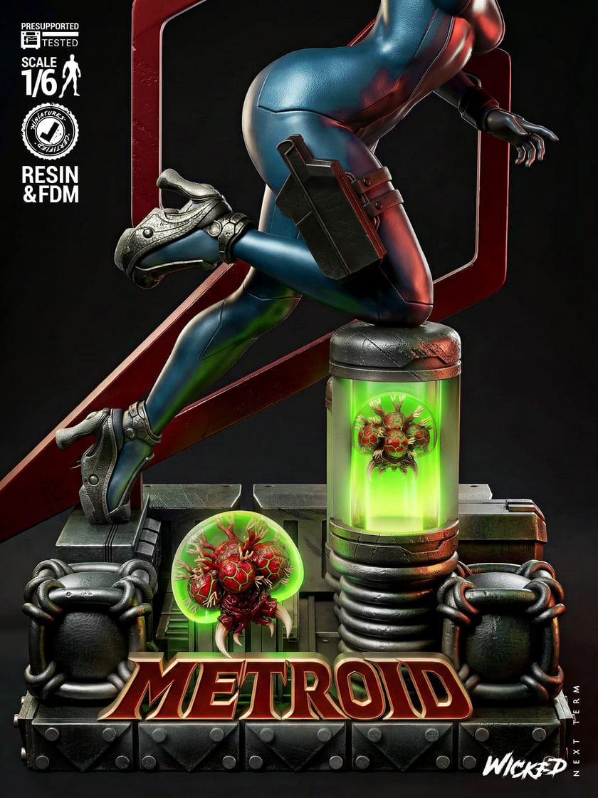 Metroid Diorama, Sculptures and Busts Model Pack (5 Models) - Image 12