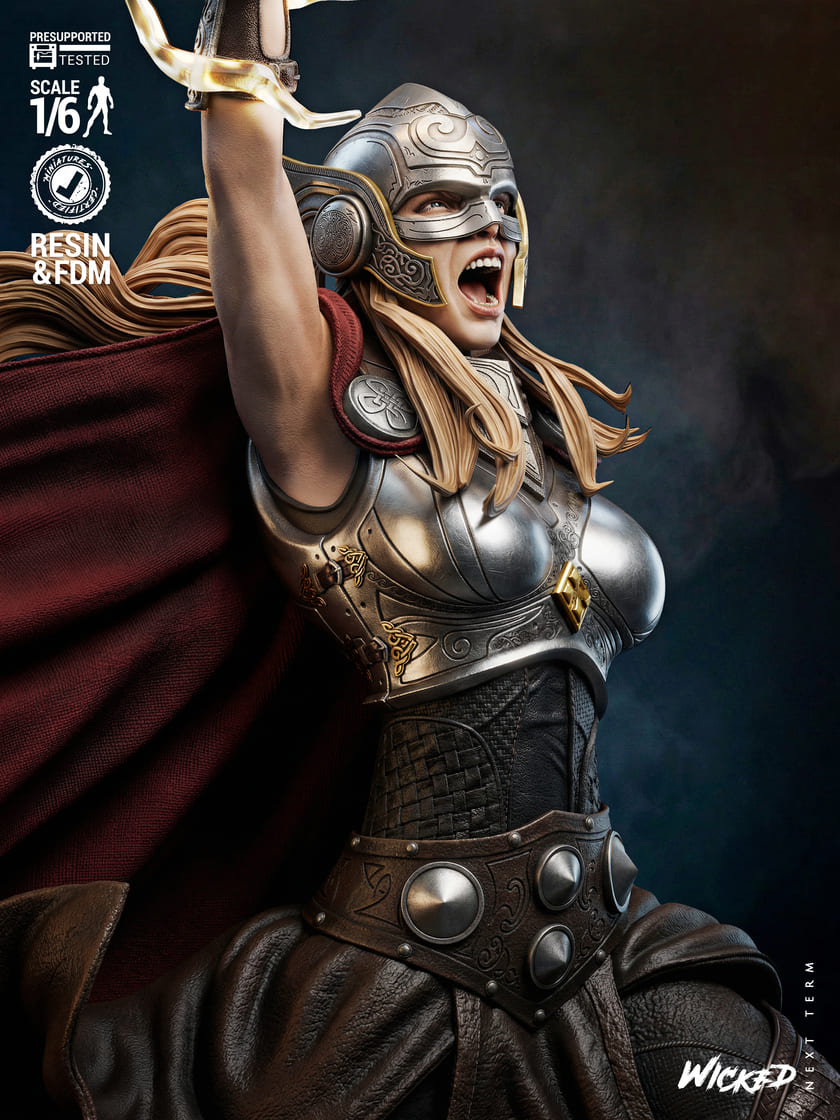 Mighty Thor Sculptures and Busts Model Pack (2 Models) - Image 6