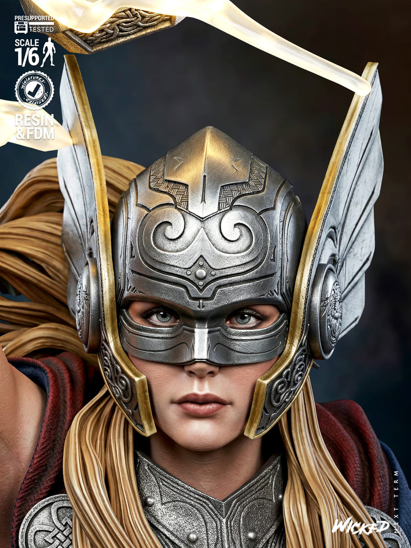 Mighty Thor Sculptures and Busts Model Pack (2 Models) - Image 7