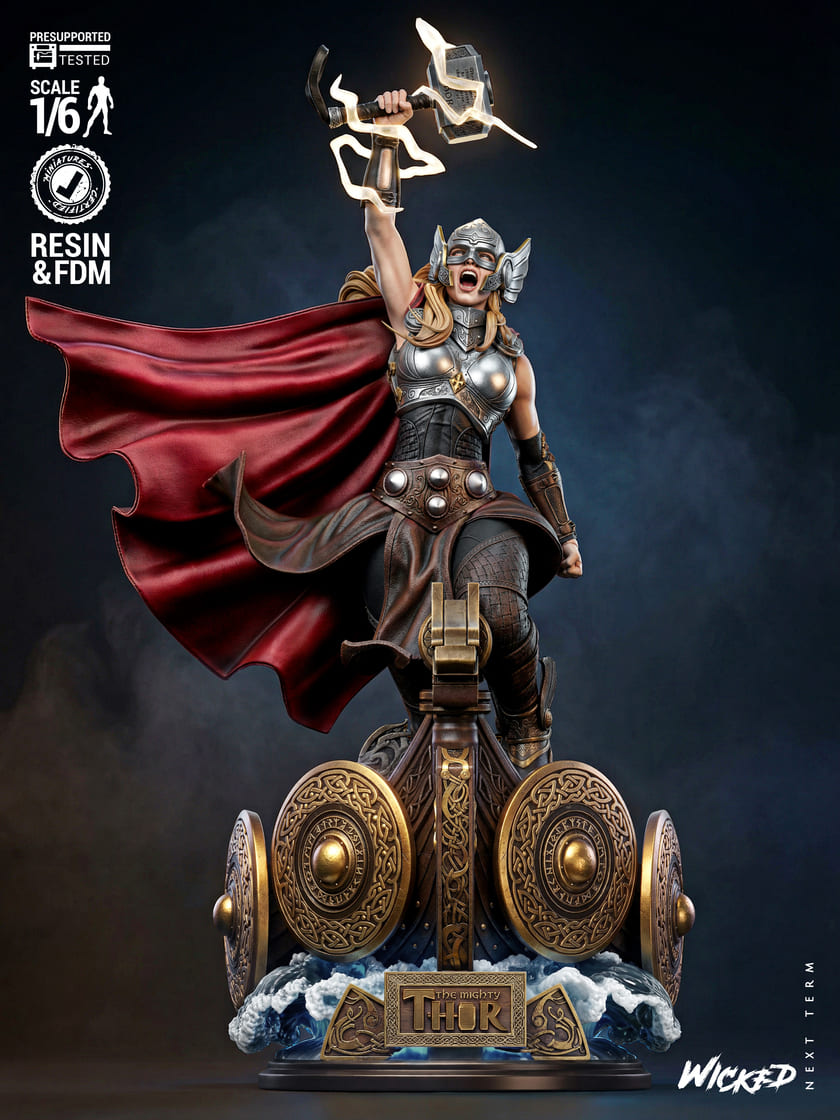 Mighty Thor Sculptures and Busts Model Pack (2 Models) - Image 3