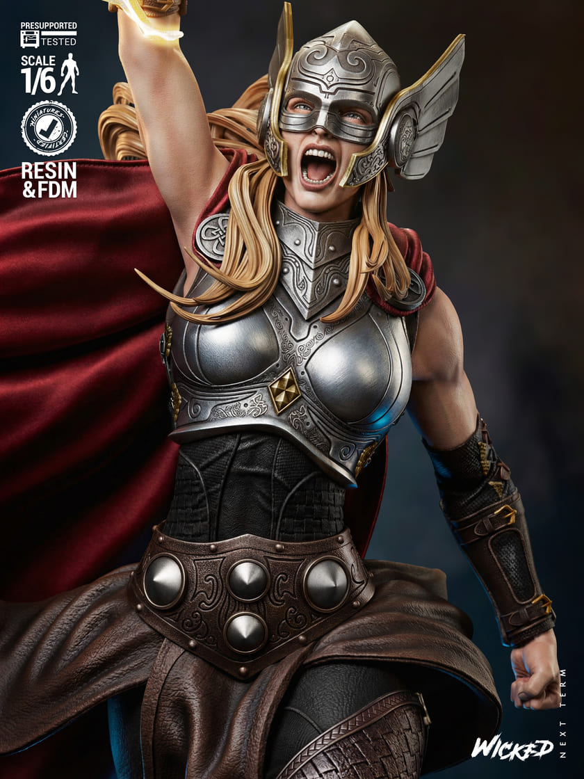 Mighty Thor Sculptures and Busts Model Pack (2 Models) - Image 5