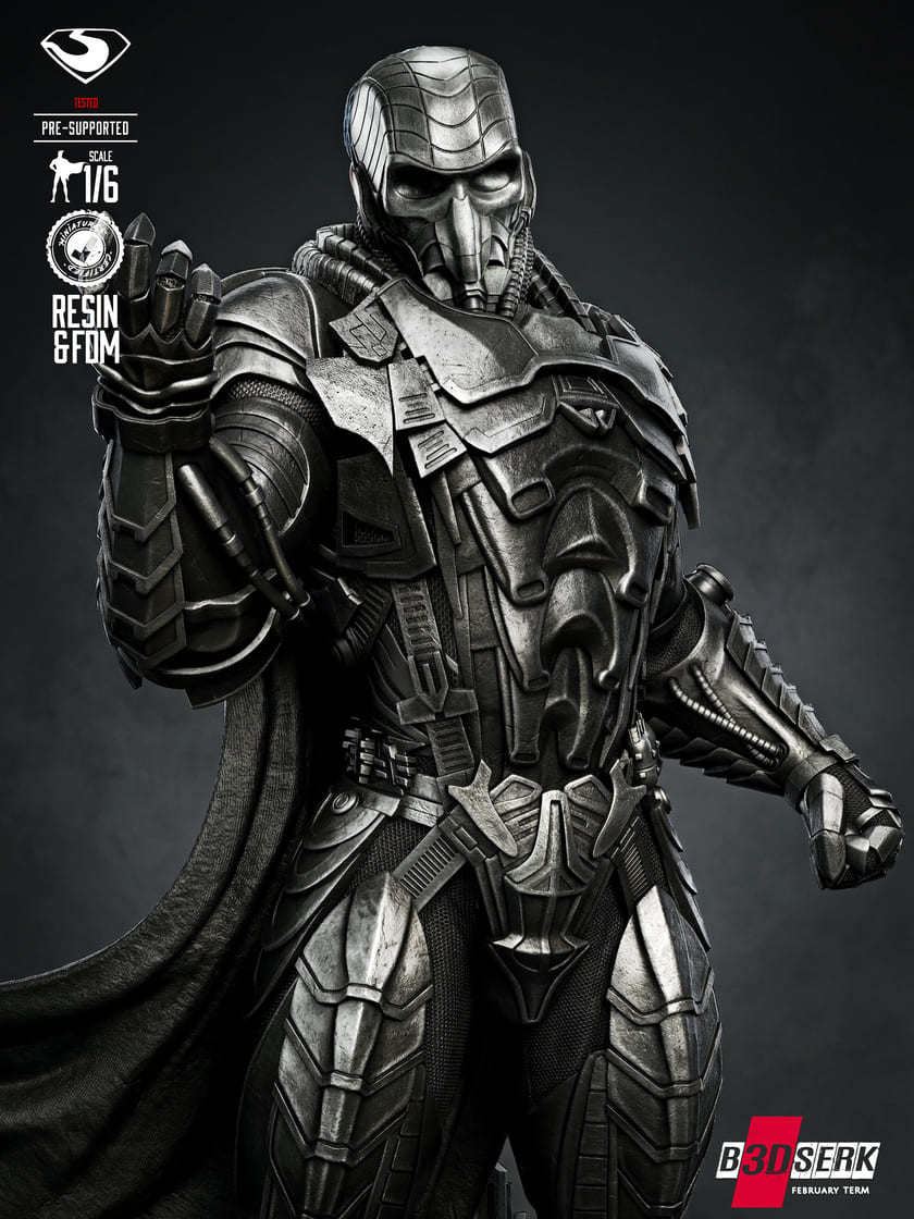 General Zod Sculpture and Bust Model Pack (2 Models) - Image 6