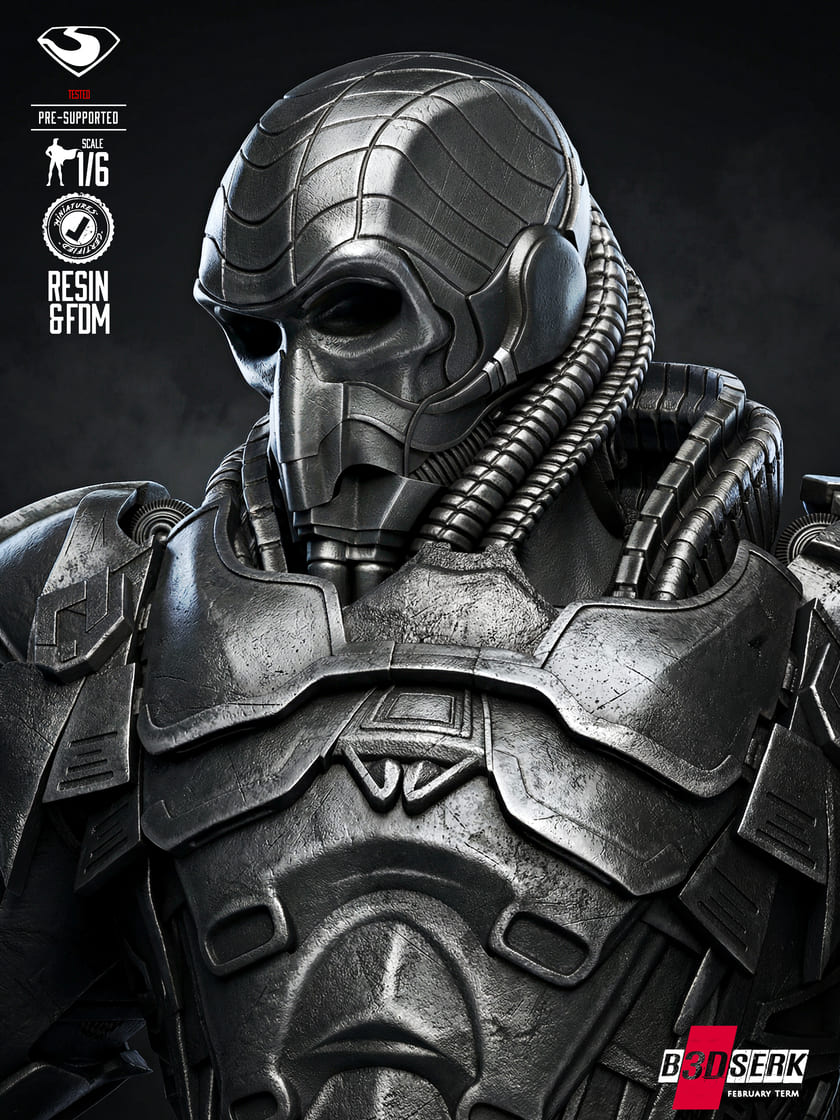 General Zod Sculpture and Bust Model Pack (2 Models) - Image 7