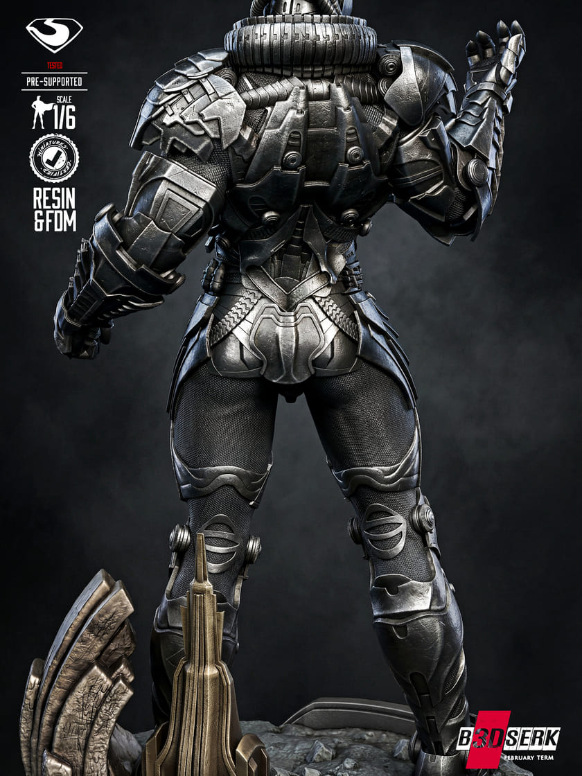 General Zod Sculpture and Bust Model Pack (2 Models) - Image 9