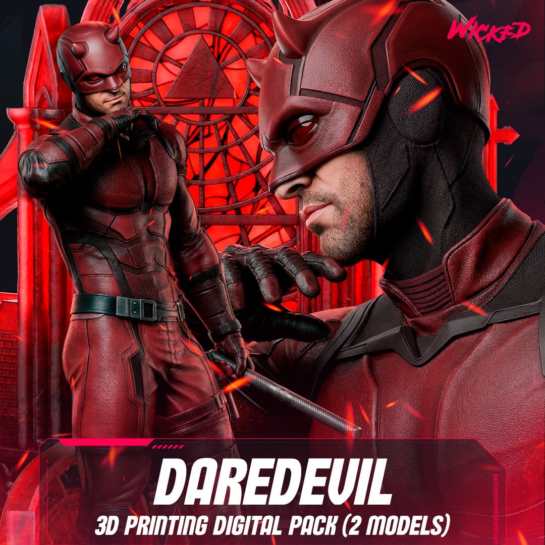 Daredevil Sculpture and Bust Model Pack (2 Models)