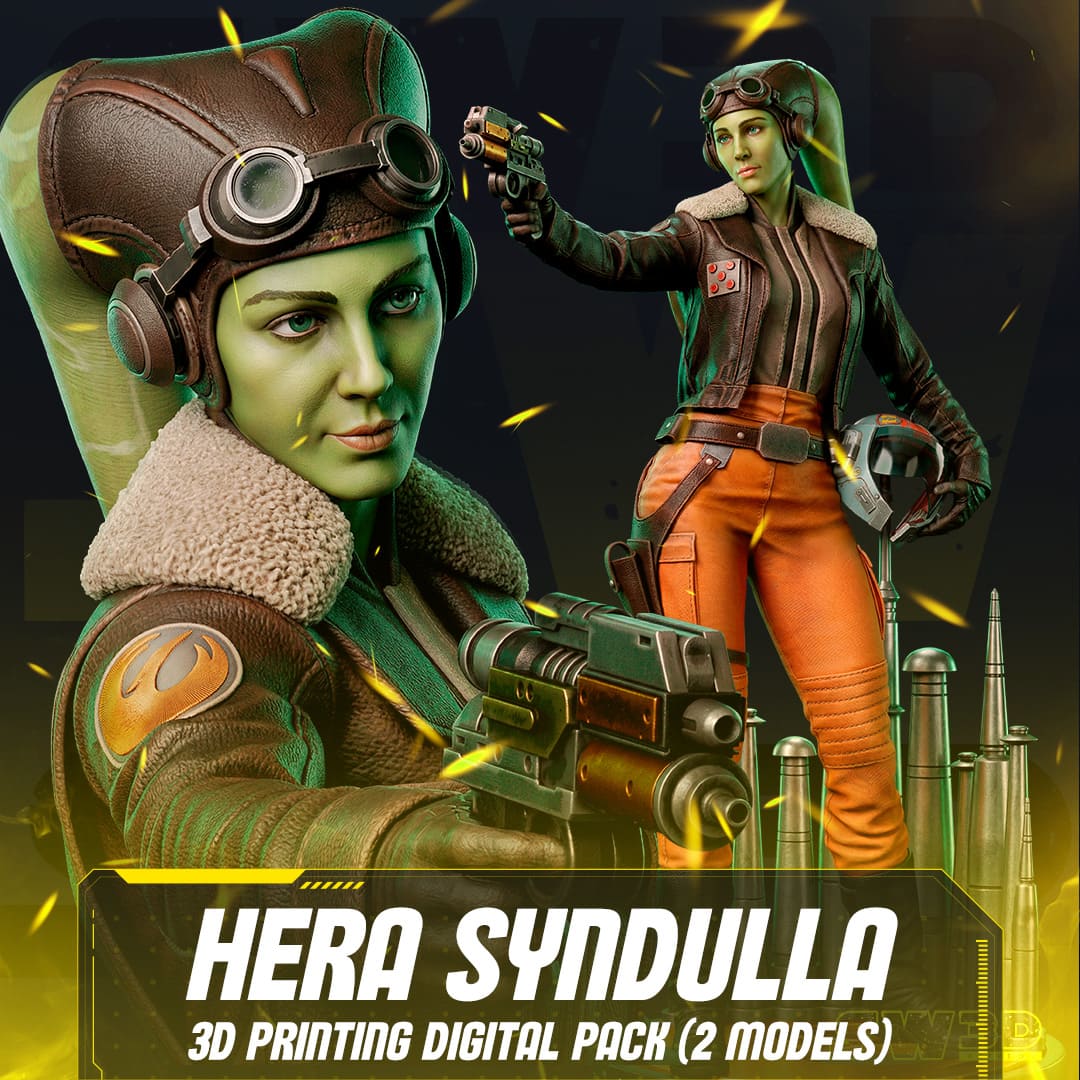 Hera Syndulla Sculpture and Bust Model Pack (2 Models)