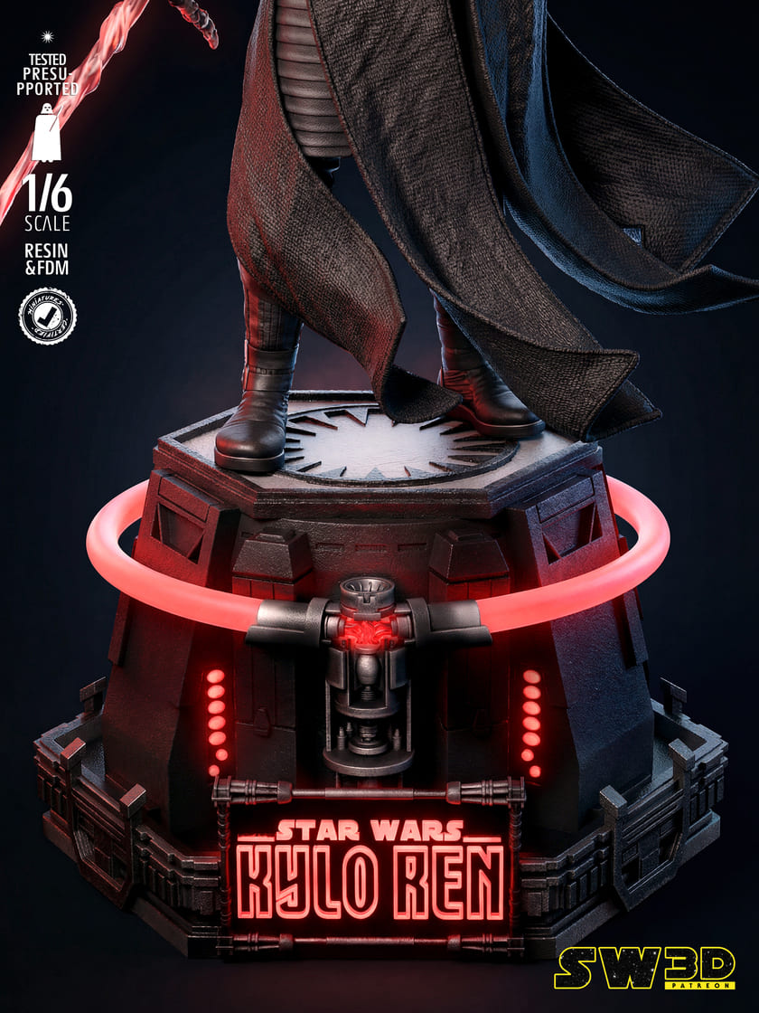 Kylo Ren Sculpture and Bust Model Pack (2 Models) - Image 11