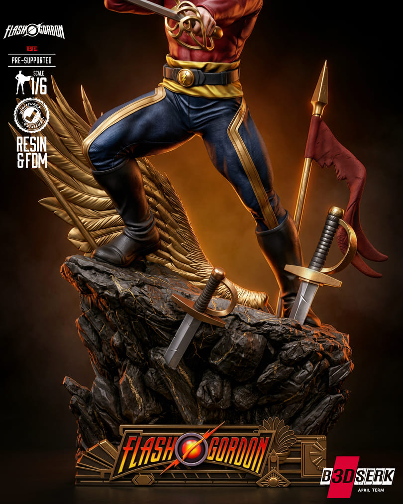 Flash Gordon Sculpture and Bust Model Pack (2 Models) - Image 5