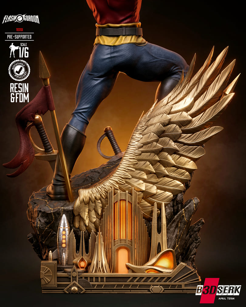Flash Gordon Sculpture and Bust Model Pack (2 Models) - Image 6