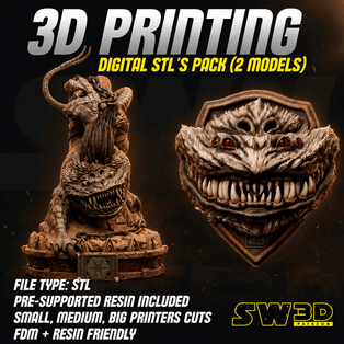 Nexu Sculpture and Wall Model Pack (2 Models) - Image 3