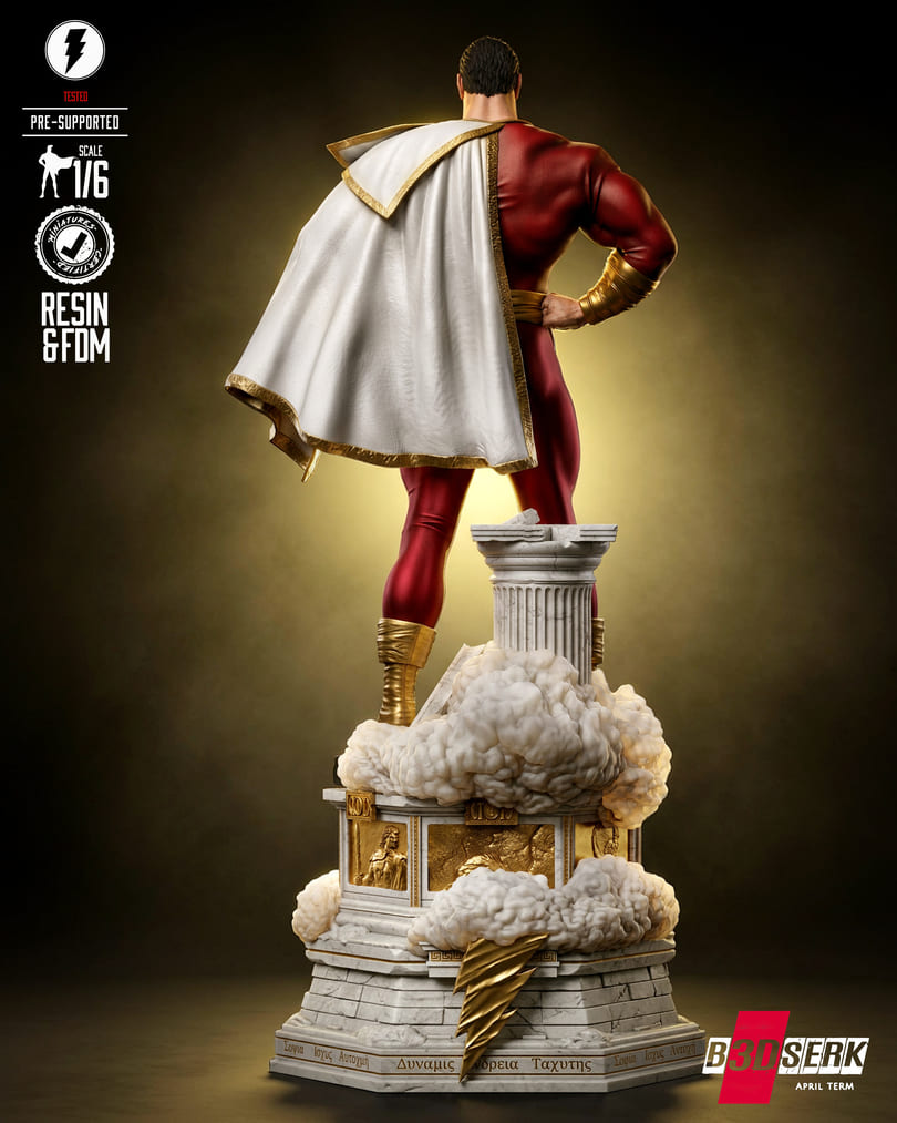 Shazam Sculpture and Bust Model Pack (2 Models) - Image 4