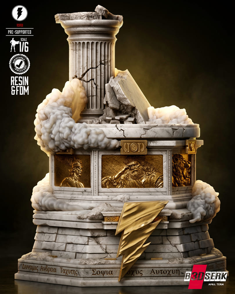 Shazam Sculpture and Bust Model Pack (2 Models) - Image 9