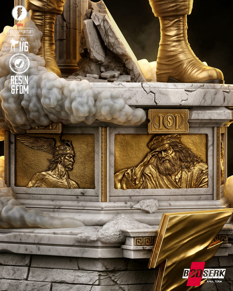 Shazam Sculpture and Bust Model Pack (2 Models) - Image 10