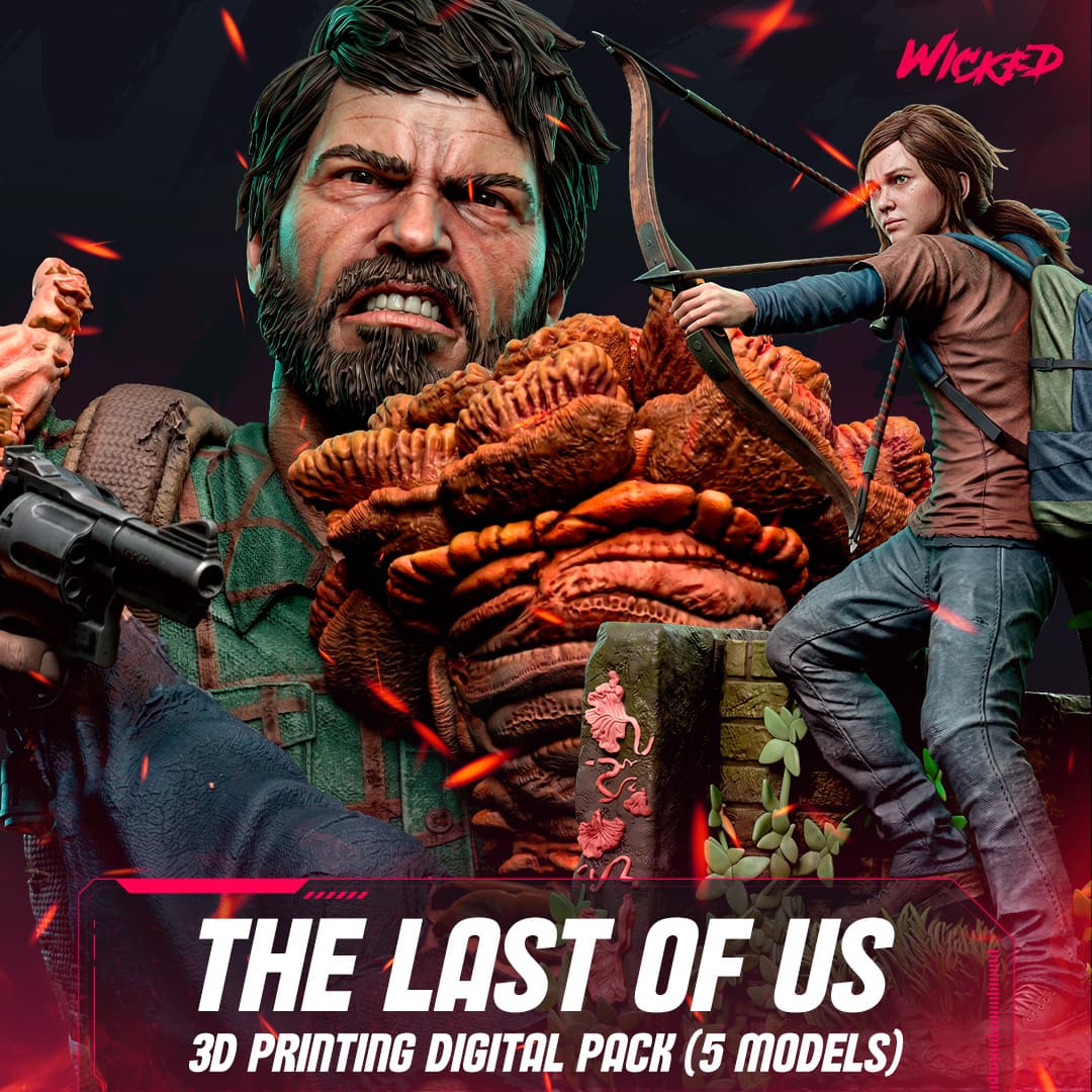 Last of Us Diorama, Sculptures and Busts Model Pack (5 Models)