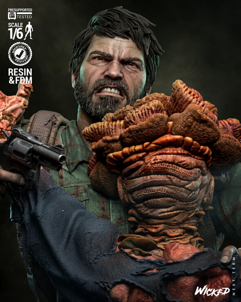 Last of Us Diorama, Sculptures and Busts Model Pack (5 Models) - Image 10