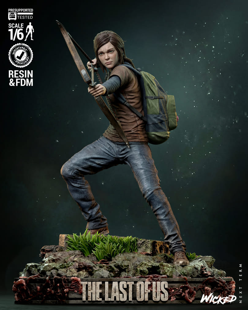 Last of Us Diorama, Sculptures and Busts Model Pack (5 Models) - Image 12