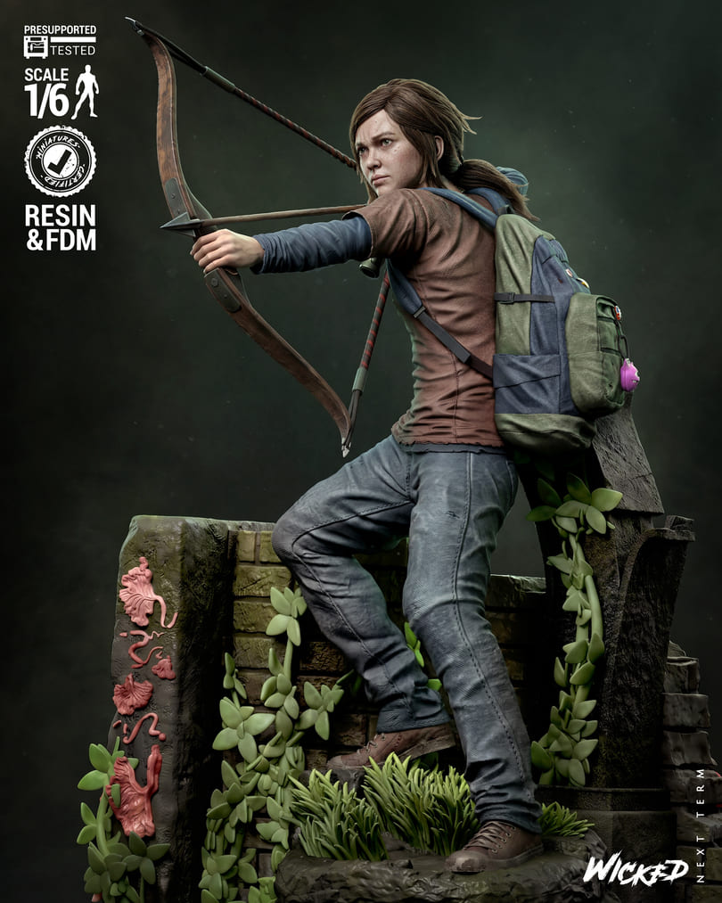 Last of Us Diorama, Sculptures and Busts Model Pack (5 Models) - Image 13