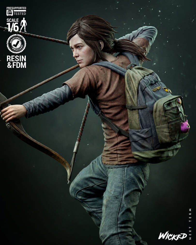 Last of Us Diorama, Sculptures and Busts Model Pack (5 Models) - Image 15